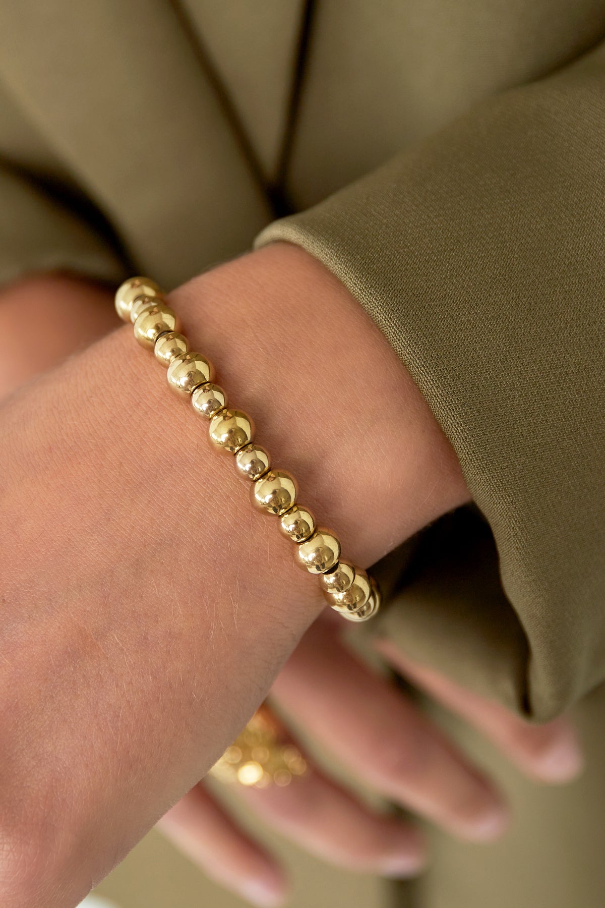 Beaded Gold-Tone Bracelet — product view 2
