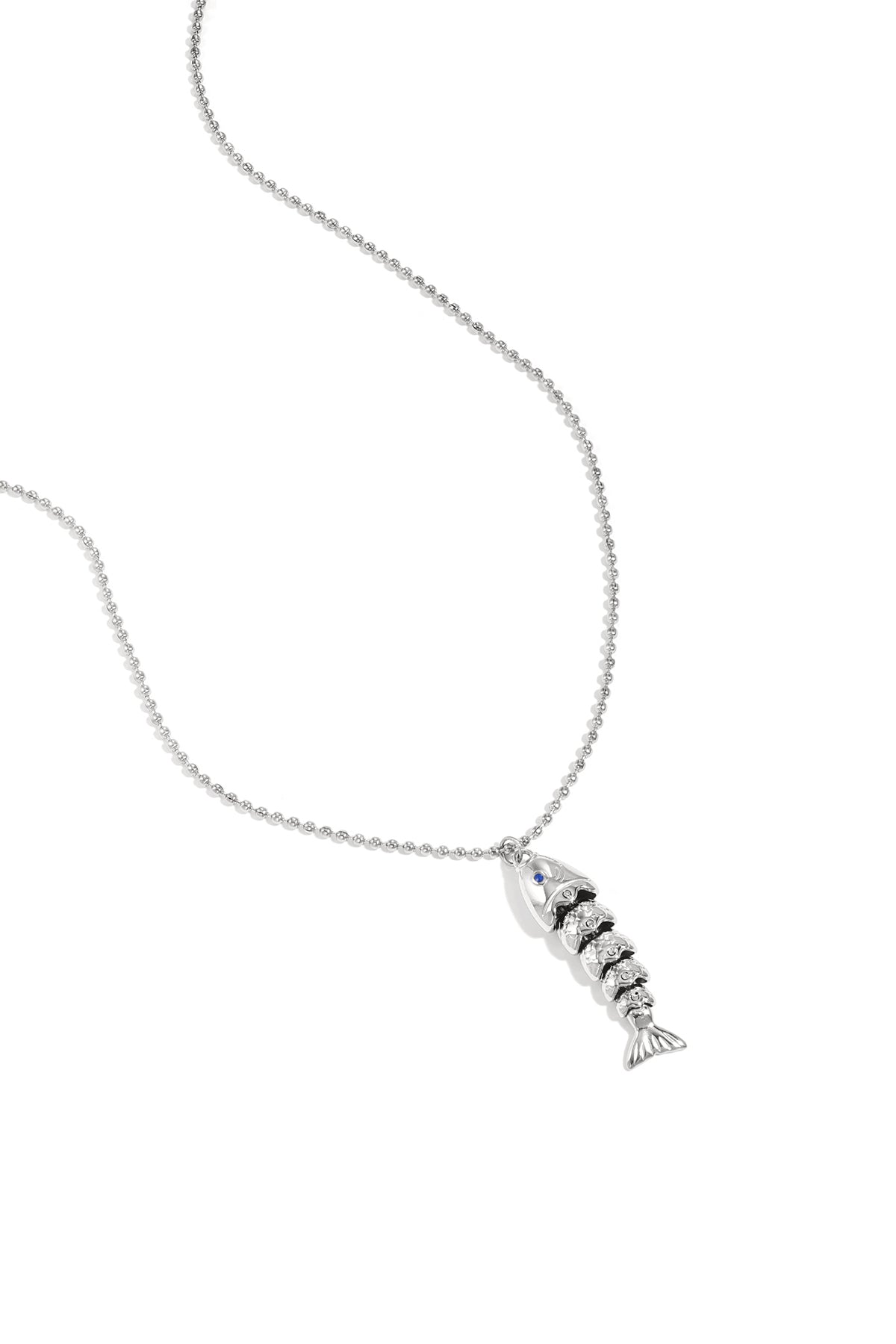 Enamel Fish Pendant Necklace — productfoto 5