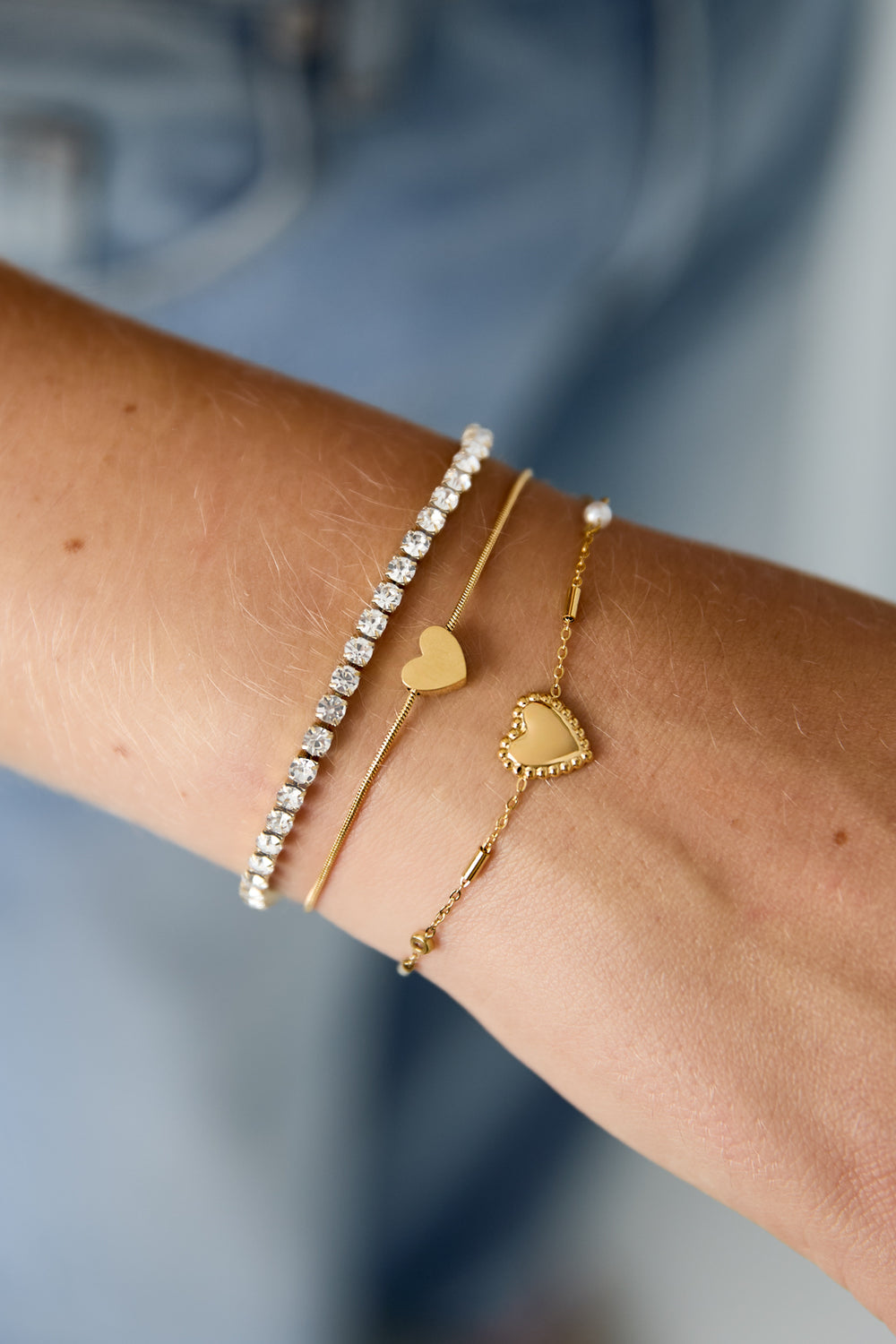 
Double Heart Bracelet