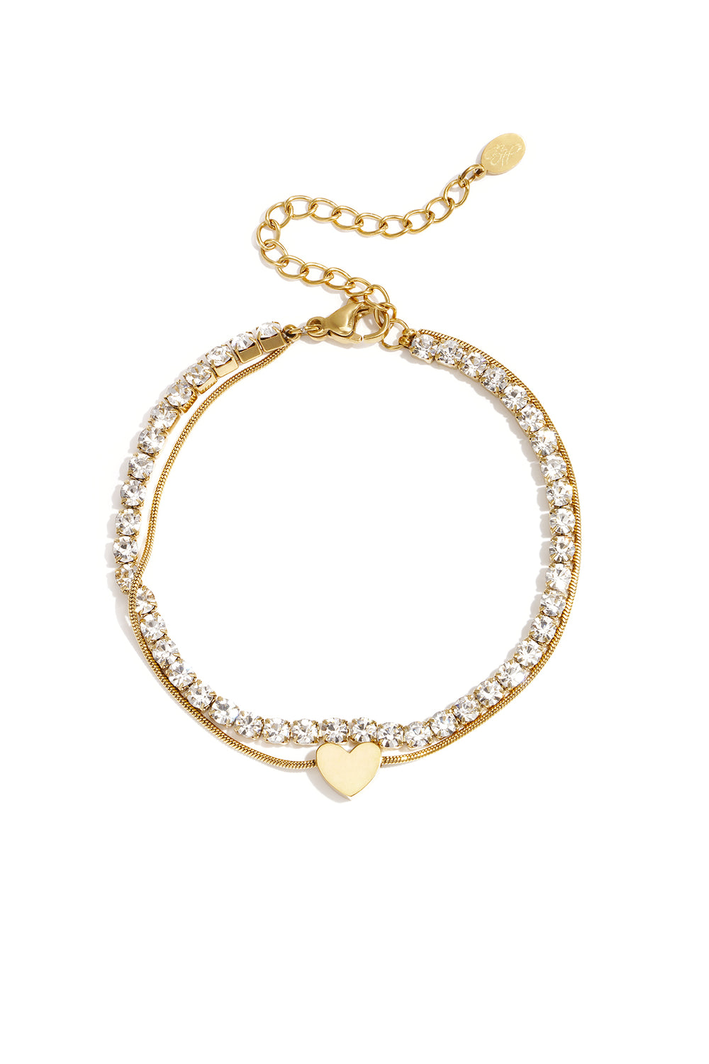 
Double Heart Bracelet