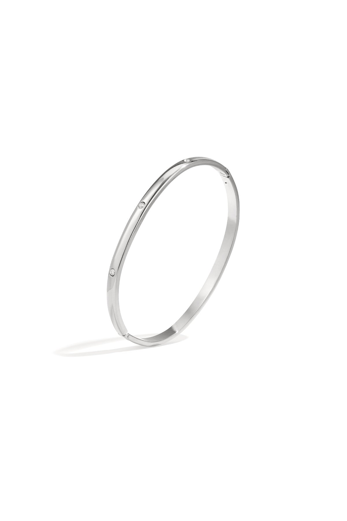 Slim Rhinestone Bangle — product view 3