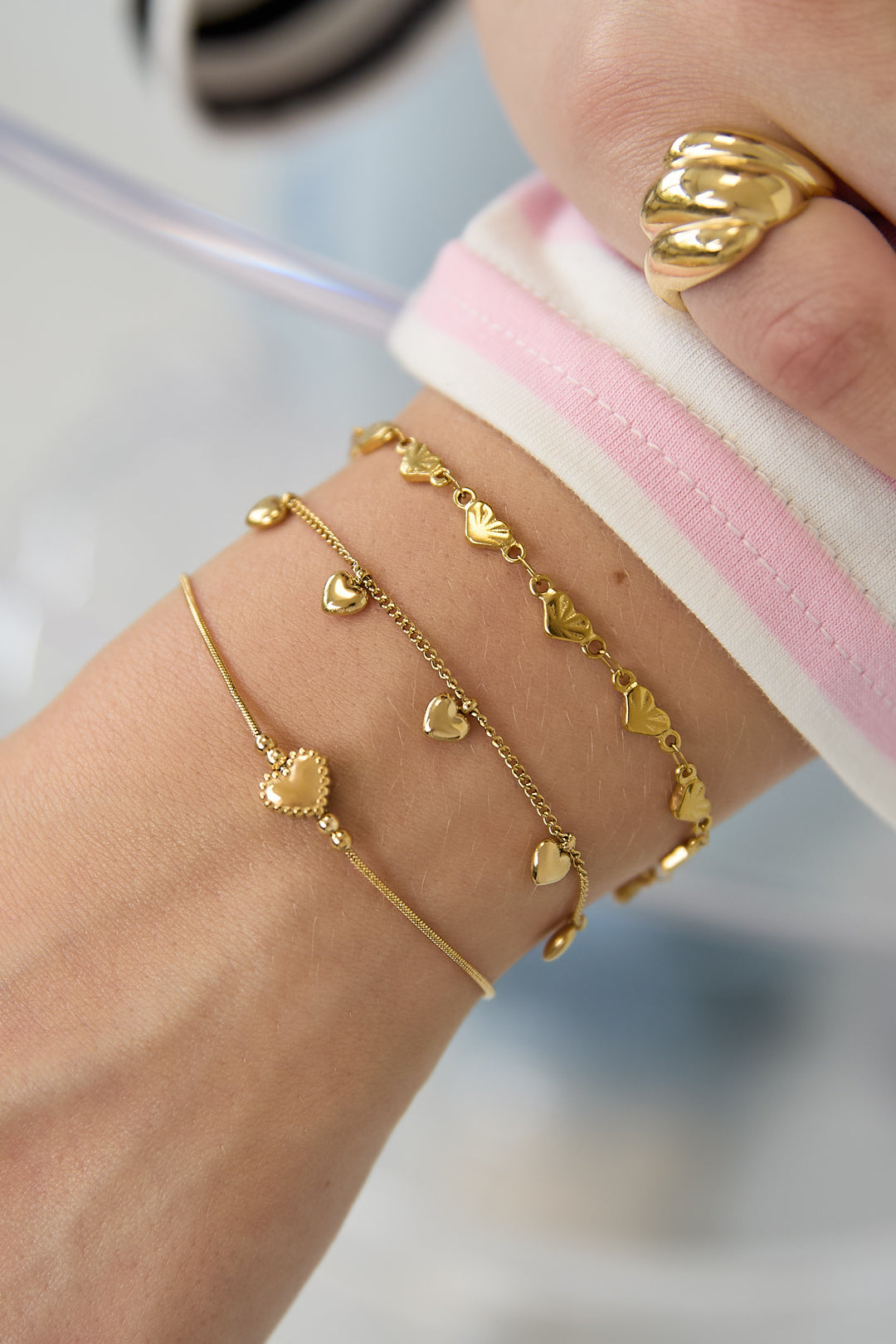 Heart Charm Bracelet — productfoto 3