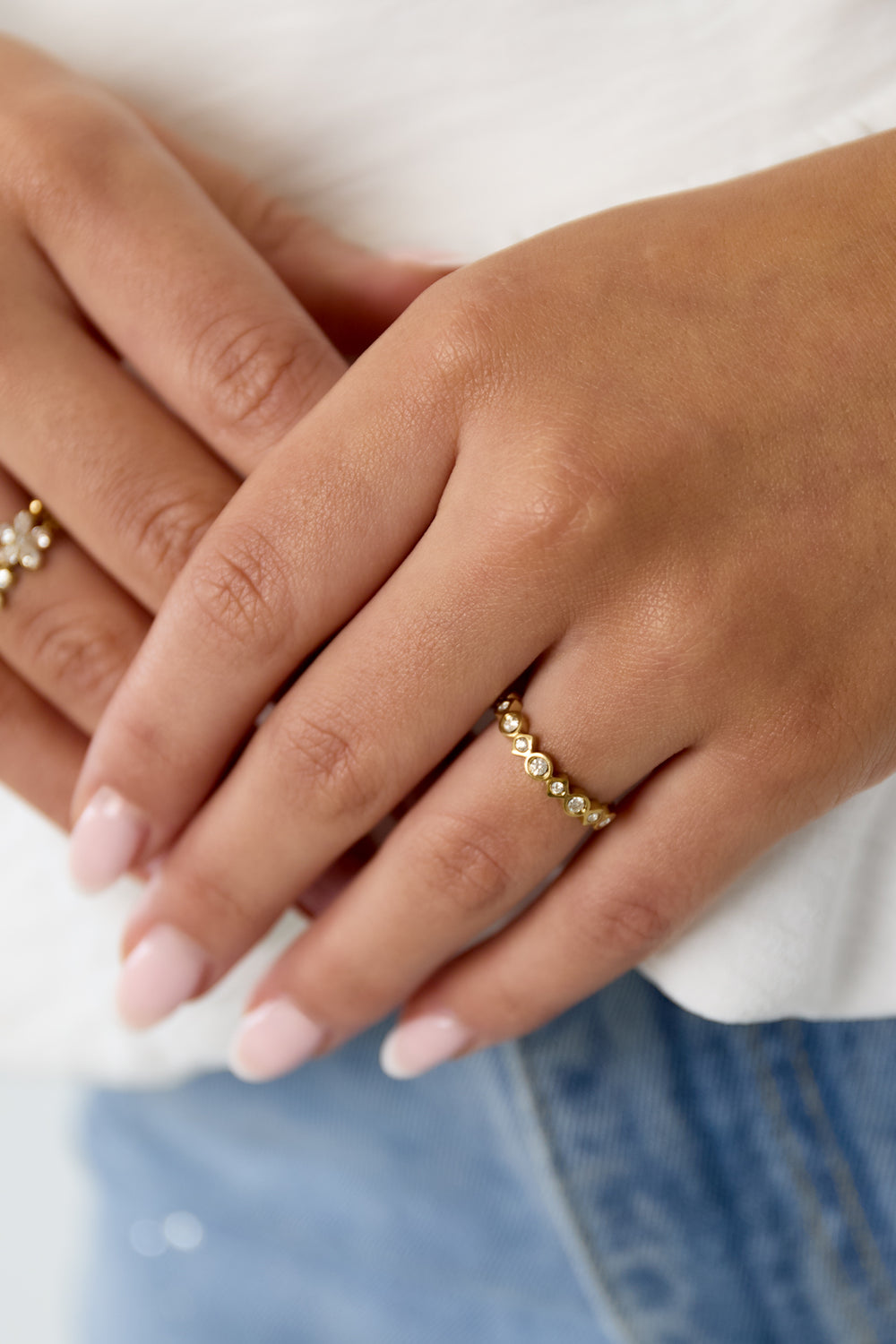 
Rhinestone Wrap Ring
