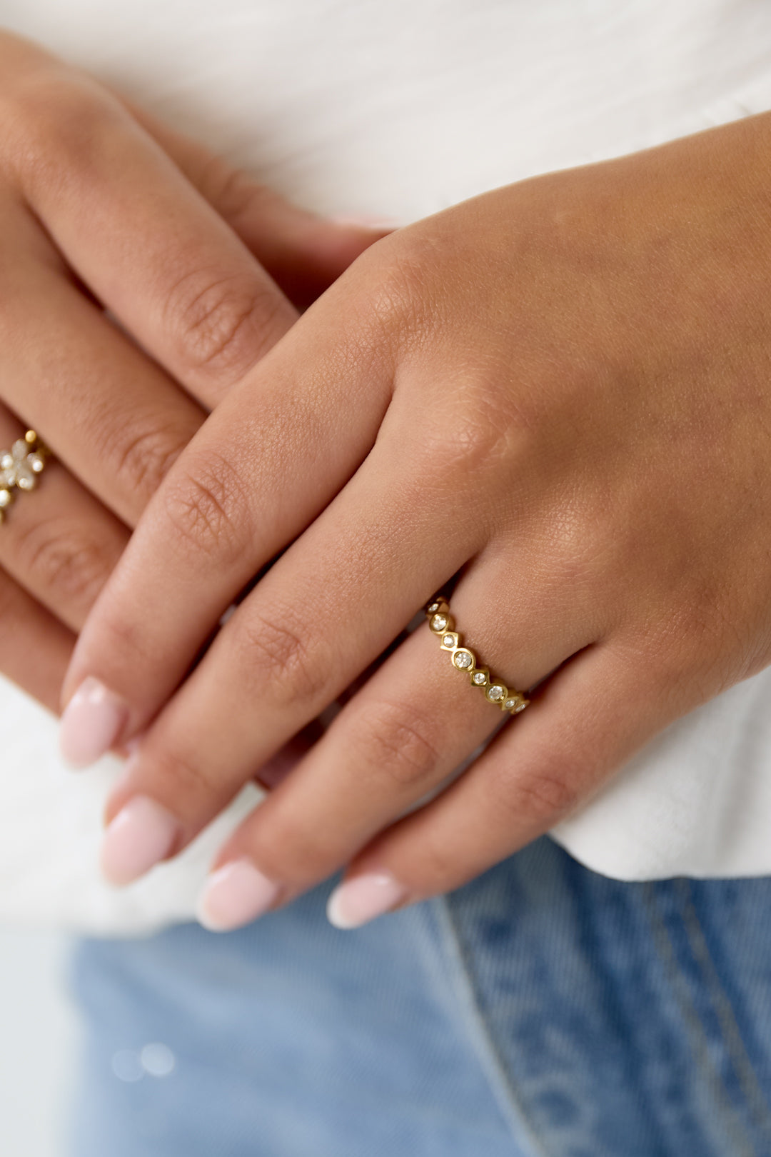 Rhinestone Wrap Ring — product view 2