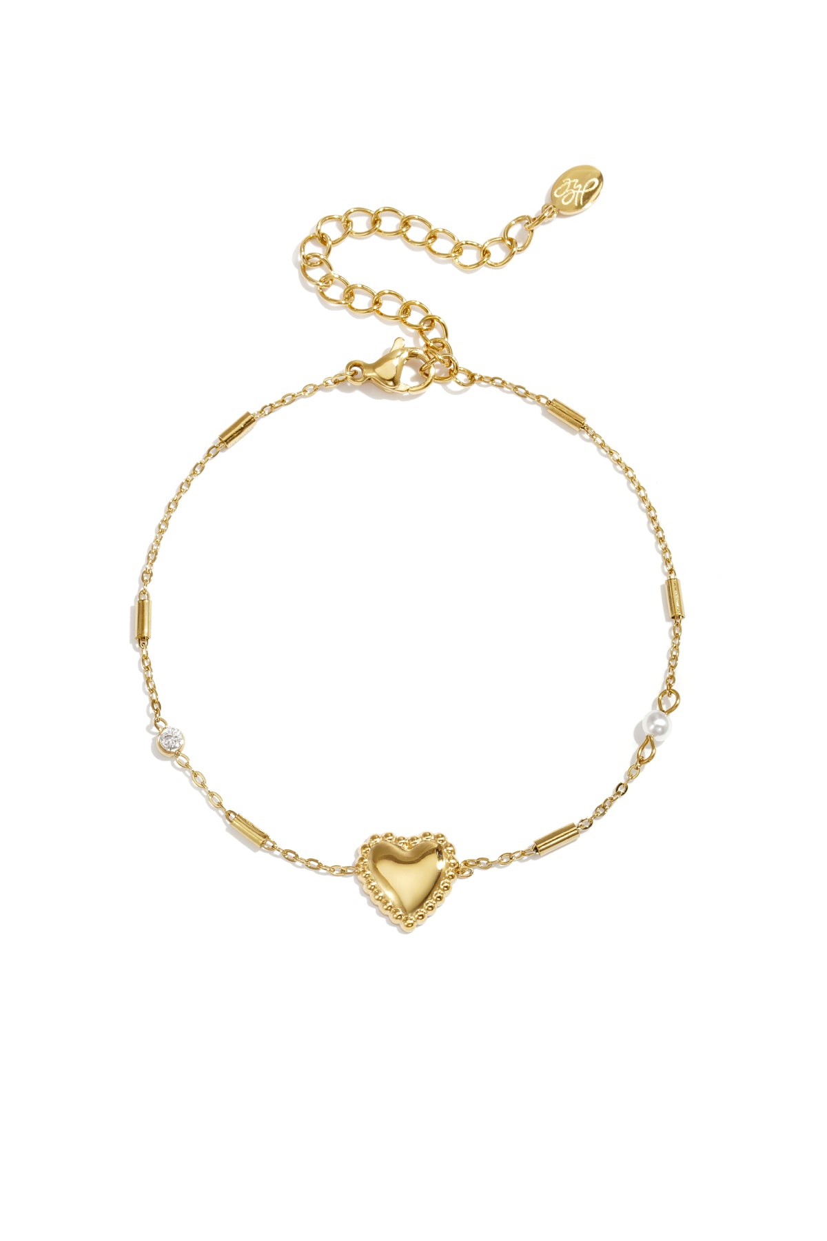 Zircon Heart Bracelet — productfoto 1