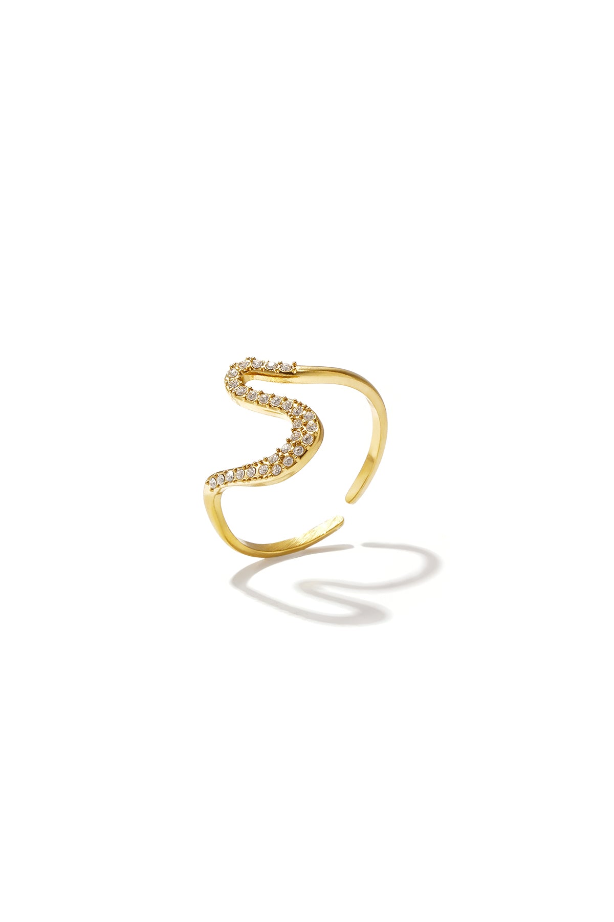 Linear Rhinestone Ring — productfoto 1