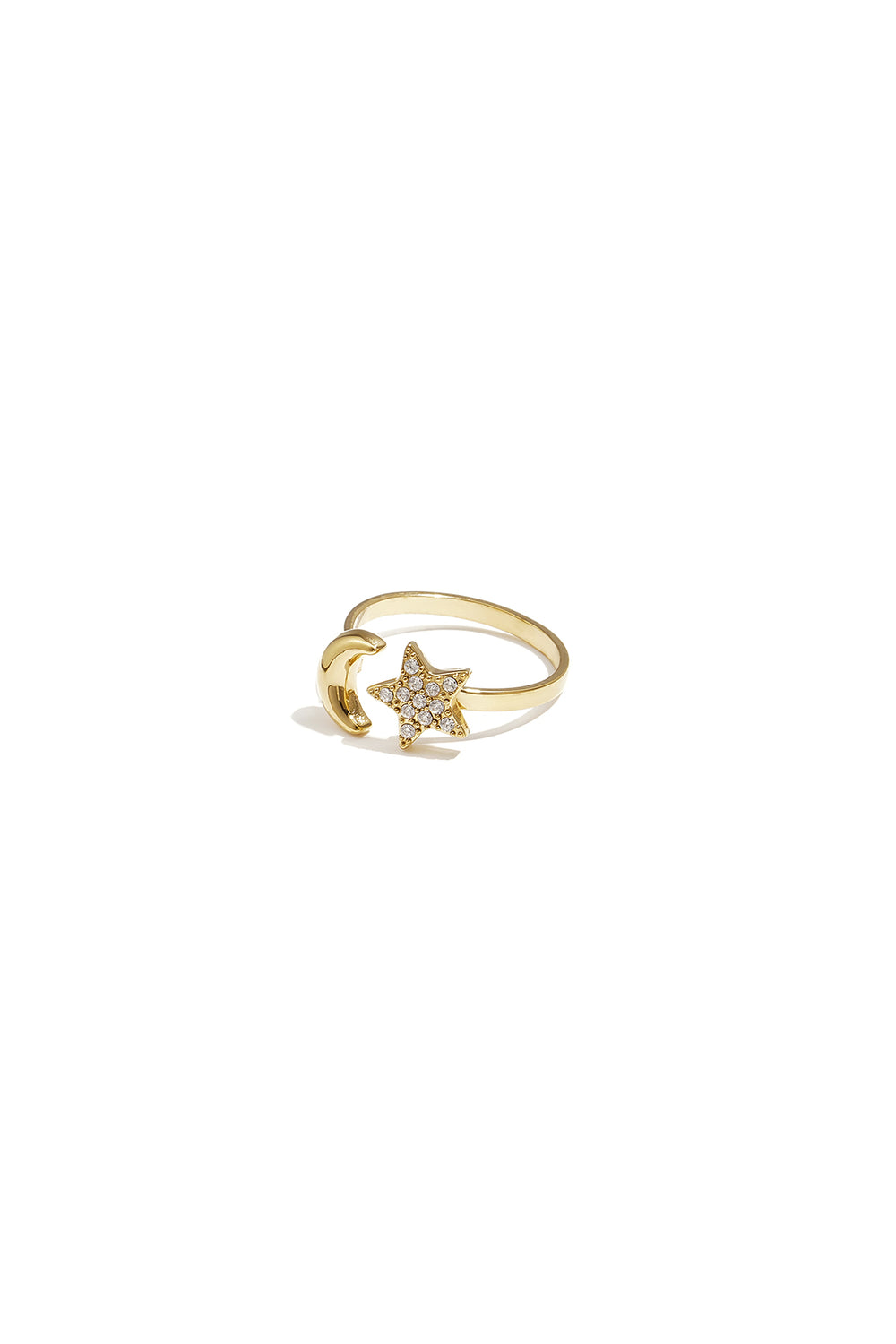 
Moon & Star Ring