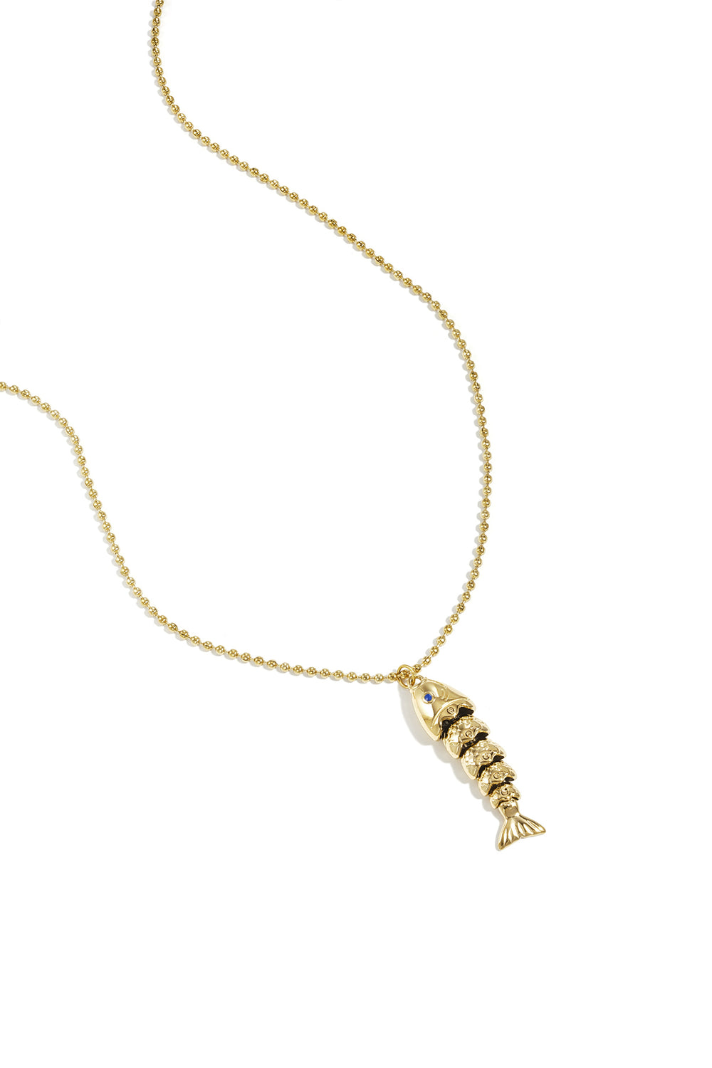 
Enamel Fish Pendant Necklace