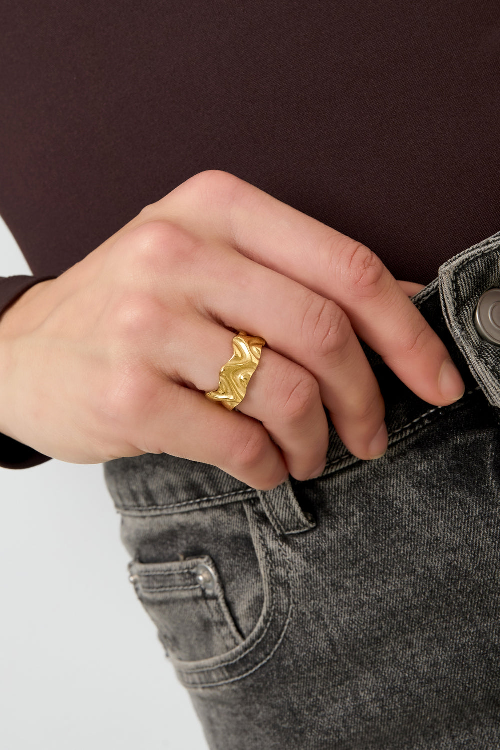
Organic Adjustable Ring