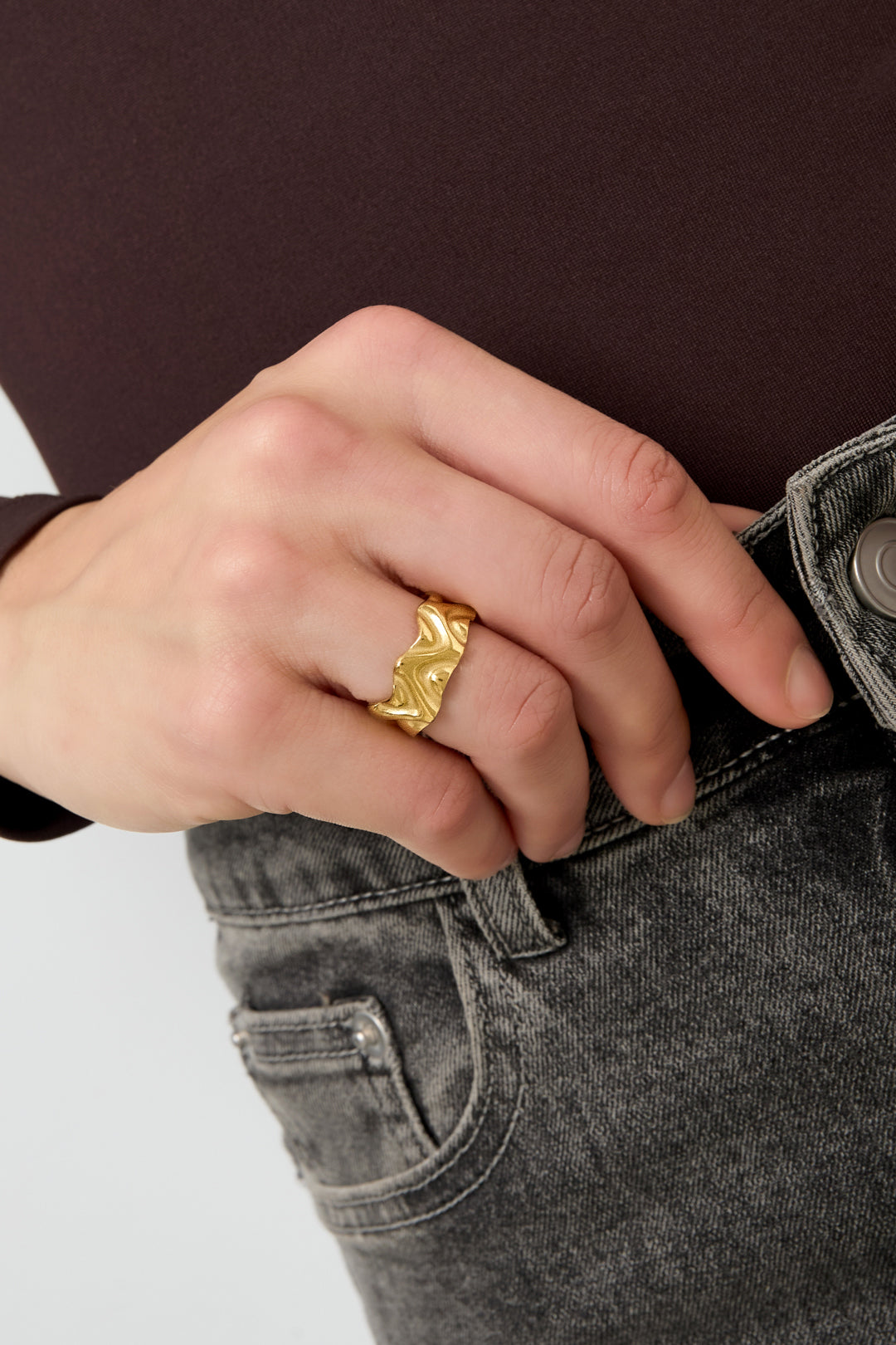 Organic Adjustable Ring — product view 2