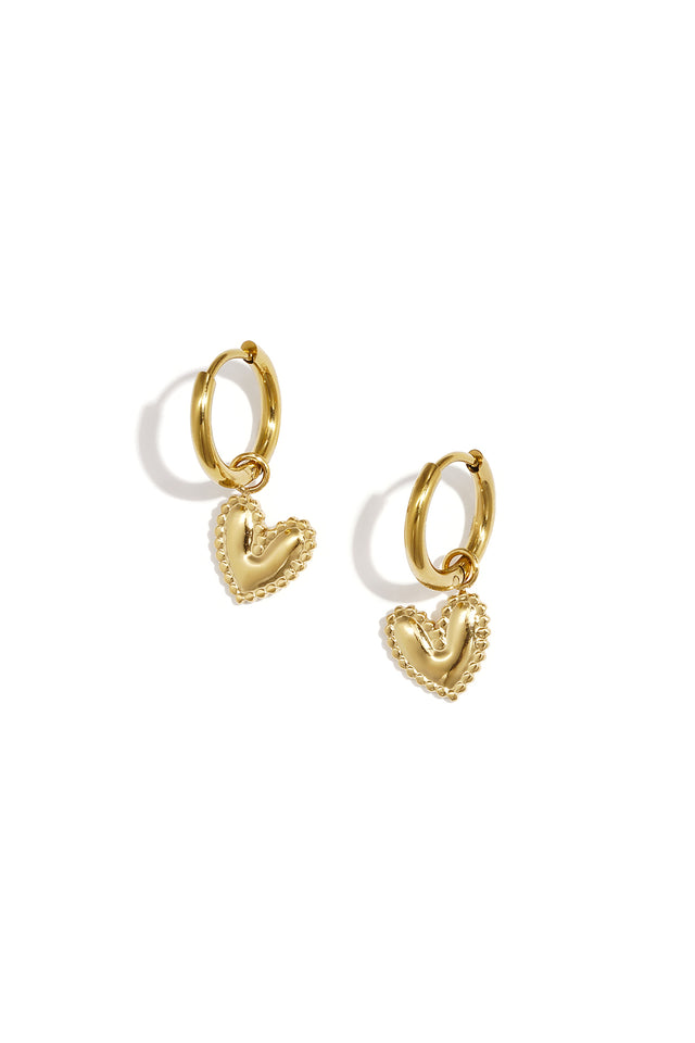 Heart Drop Earrings